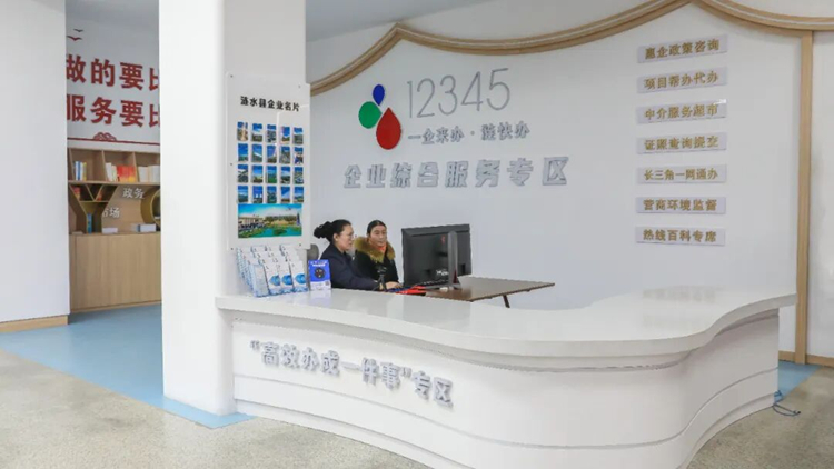 涟水推进“高效办成一件事”落地见效。受访方供图